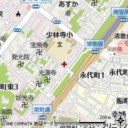 エコロパーク少林寺町東第１駐車場周辺の地図