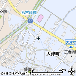 三重県松阪市大津町496-3周辺の地図