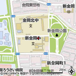 堺市立新金岡小学校周辺の地図
