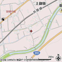 広島県福山市神辺町上御領886周辺の地図