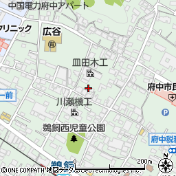 広島県府中市鵜飼町75周辺の地図