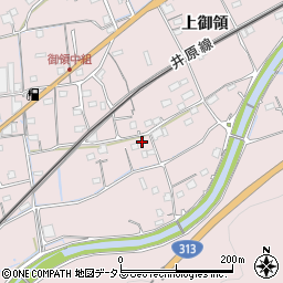 広島県福山市神辺町上御領880周辺の地図