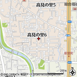大阪府松原市高見の里6丁目周辺の地図