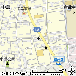 岡山県倉敷市中島2633周辺の地図