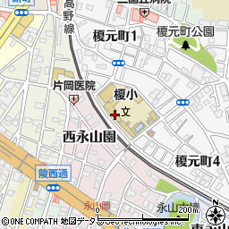 堺市立榎小学校周辺の地図