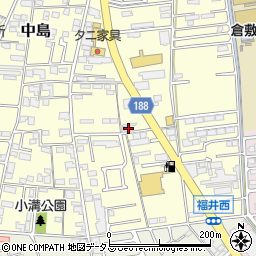 岡山県倉敷市中島2632周辺の地図