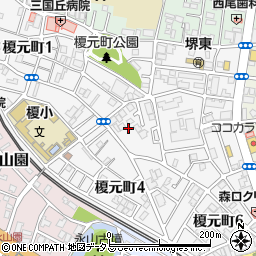 大阪府堺市堺区榎元町周辺の地図