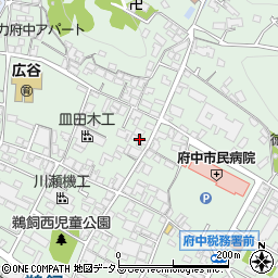 広島県府中市鵜飼町80周辺の地図