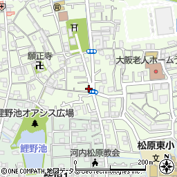 松原中央薬局周辺の地図