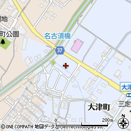 ローソン松阪大津町店周辺の地図