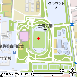 金岡公園陸上競技場周辺の地図