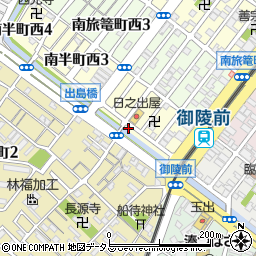 弥次郎ミート周辺の地図