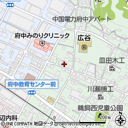 広島県府中市鵜飼町105周辺の地図