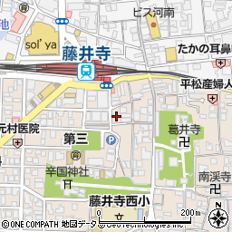 リパーク藤井寺駅前第２駐車場周辺の地図