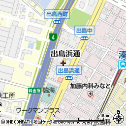 大阪府堺市堺区出島浜通4周辺の地図
