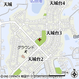 岡山県倉敷市天城台周辺の地図