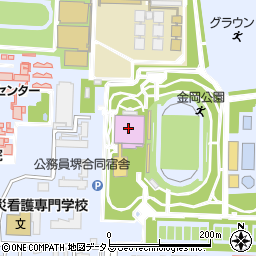 堺市金岡公園体育館周辺の地図