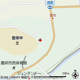 広島県東広島市豊栄町鍛冶屋447周辺の地図