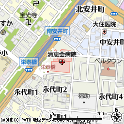 清恵会病院周辺の地図