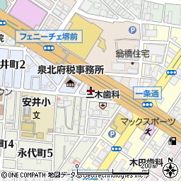 堺東八千代周辺の地図