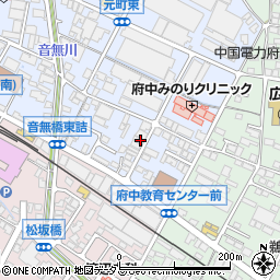 広島県府中市元町8周辺の地図