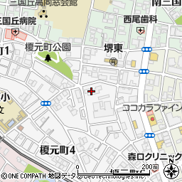 大阪労災病院榎元町職員宿舎周辺の地図