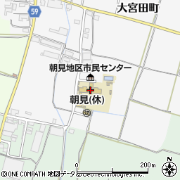 松阪市立朝見小学校周辺の地図