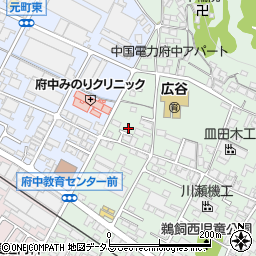 広島県府中市鵜飼町107周辺の地図