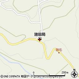 諸田郵便局周辺の地図