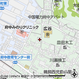 広島県府中市鵜飼町108周辺の地図