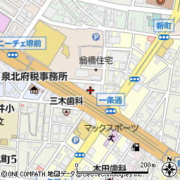 大阪府堺市堺区翁橋町2丁周辺の地図