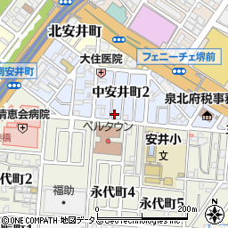 円応教堺住吉教会周辺の地図