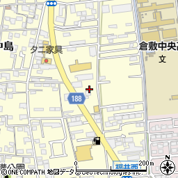 岡山県倉敷市中島2628周辺の地図