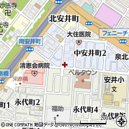 堺フェニックス周辺の地図