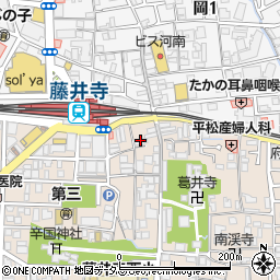藤井寺温泉周辺の地図