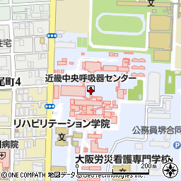 ヤマザキＹショップ近畿中央呼吸器センター店周辺の地図