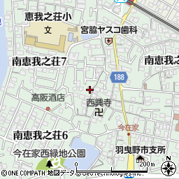 大阪府羽曳野市南恵我之荘7丁目5-2周辺の地図