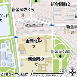 堺市立金岡北中学校周辺の地図