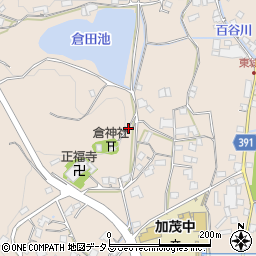 広島県福山市加茂町下加茂周辺の地図