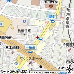 阪本精肉店周辺の地図