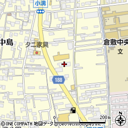 岡山県倉敷市中島2624周辺の地図