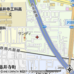 鍵修理の生活救急車　藤井寺市受付センター周辺の地図