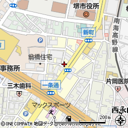 株式会社福屋不動産販売　堺東店周辺の地図