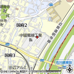 大阪府藤井寺市国府周辺の地図