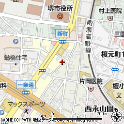 大阪府堺市堺区一条通18-15周辺の地図