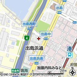 大阪府堺市堺区出島浜通2周辺の地図