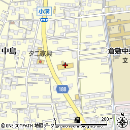 岡山県倉敷市中島2621周辺の地図