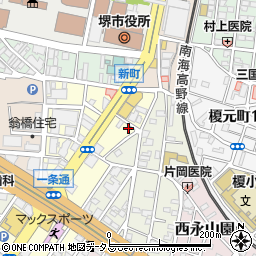 大阪府堺市堺区一条通18-12周辺の地図