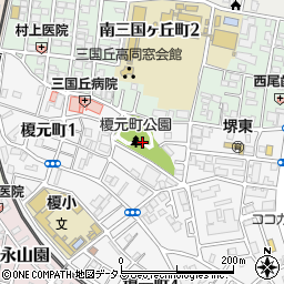 榎元町(向泉寺)公園周辺の地図