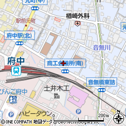 日本経済新聞備後府中販売所周辺の地図